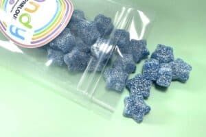 Fizzy Blue Gummy Stars