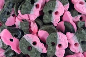 Bubs Raspberry/Liquorice Skull Foams