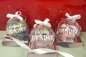 Christmas Baubles - Lolly Filled